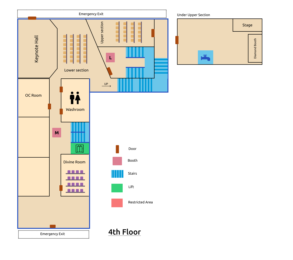 4th Floor Map